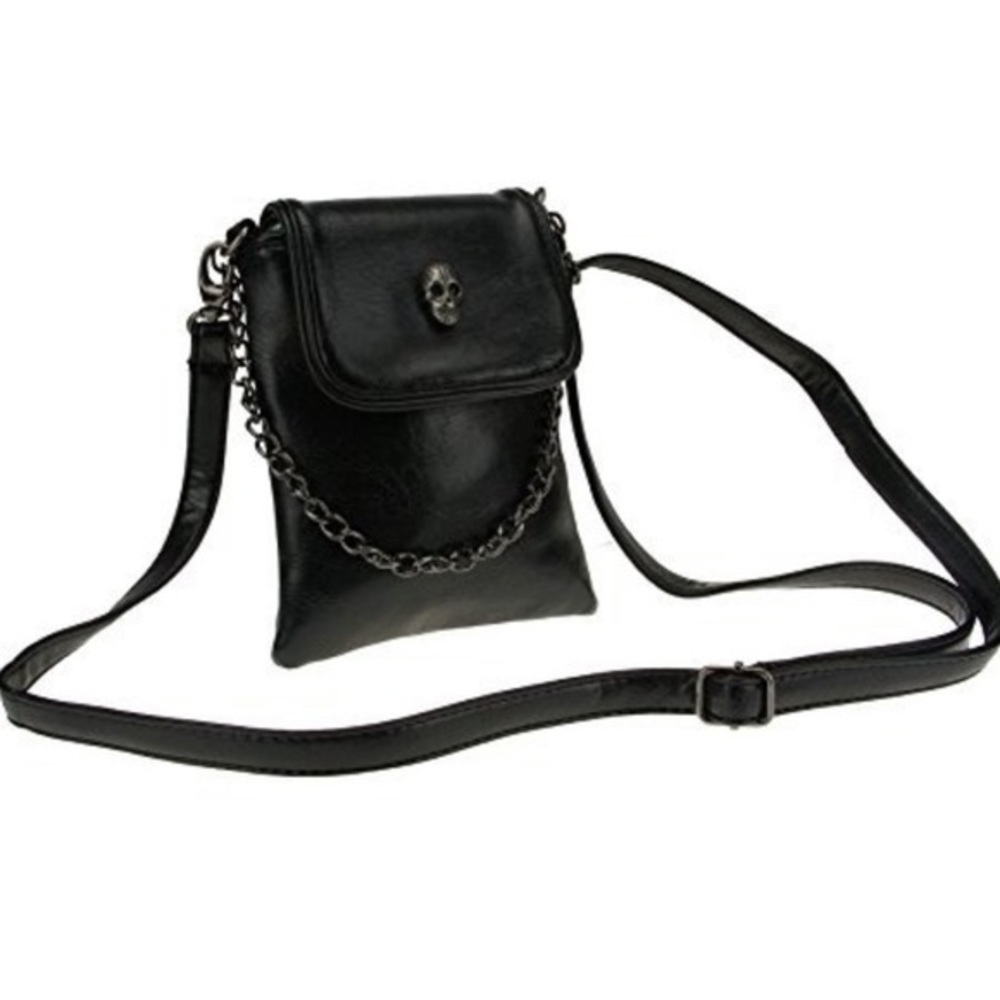 Skull Messenger Crossbody Bag - Picture 6 of 7